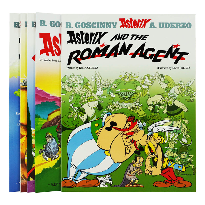 Asterix by Goscinny & Uderzo: Books 11-15 Collection Set - Ages 6-11 - Paperback 7-9 Hachette Children's Group