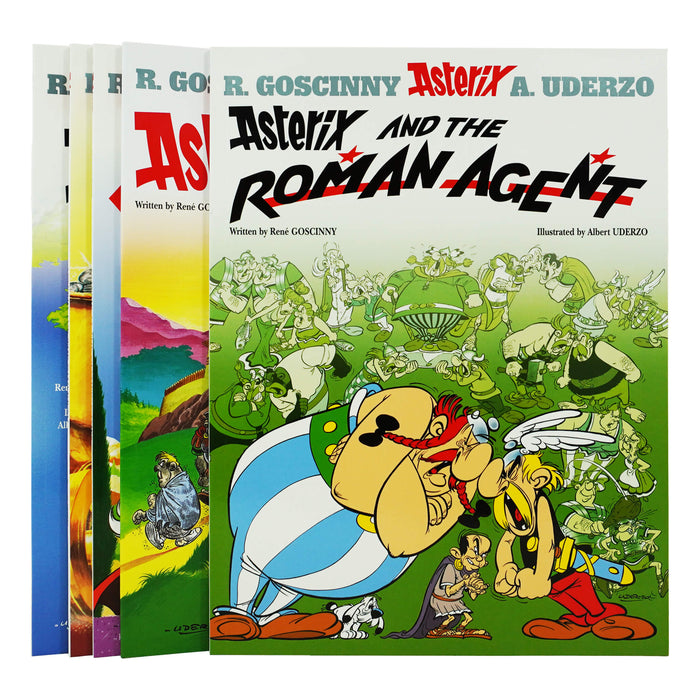 Asterix by Goscinny & Uderzo: Books 11-15 Collection Set - Ages 6-11 - Paperback 7-9 Hachette Children's Group