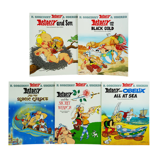 The Complete Asterix Series 6 (26-30) 5 Books Set By Rene Goscinny and Albert Uderzo - Ages 7-9 - Paperback 7-9 Hachette Children's Group