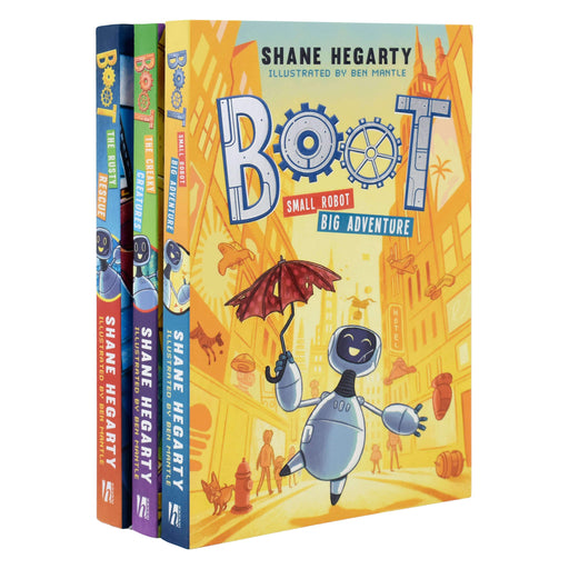 BOOT Series 3 Books Collection Set (BOOT small robot BIG adventure, The Rusty Rescue, The Creaky Creatures) By Shane Hegarty- Ages 7-9 - Paperback 7-9 Hodder