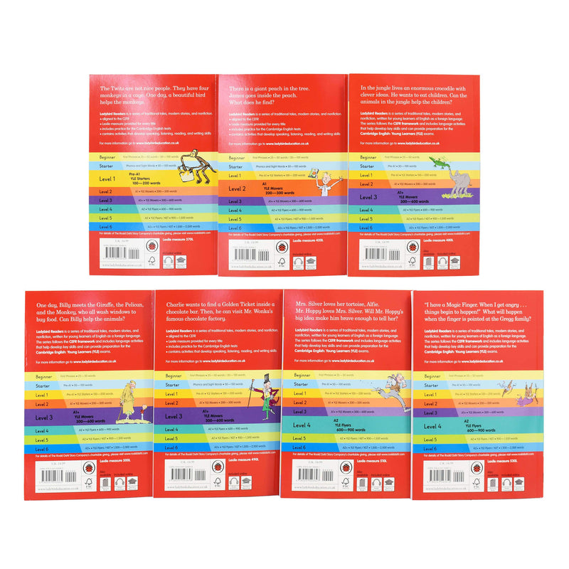 Roald Dahl Ladybird Readers 7 Books Collection Set - Ages 0-5 - Paperback 0-5 Ladybird
