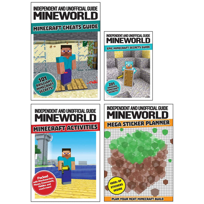 Independent And Unofficial Guide Mineworld Minecraft Activities 4 Books By Dennis Publishing - Ages 5-7 - Paperback 5-7 Centum Books Ltd