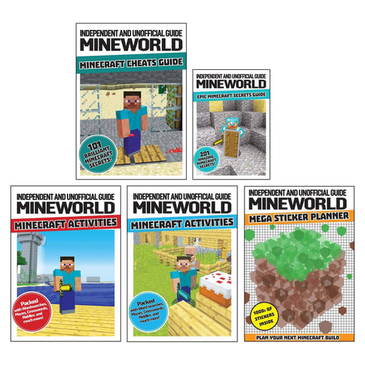 Independent And Unofficial Guide Mineworld Minecraft Activities 5 Books By Dennis Publishing - Ages 5-7 - Paperback 5-7 Centum Books Ltd