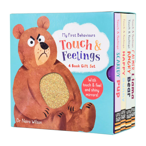 My First Behaviours Touch & Feelings 4 Books Gift Box Set By Naira Wilson - Ages 0-5 - Board Book 0-5 Little Tiger