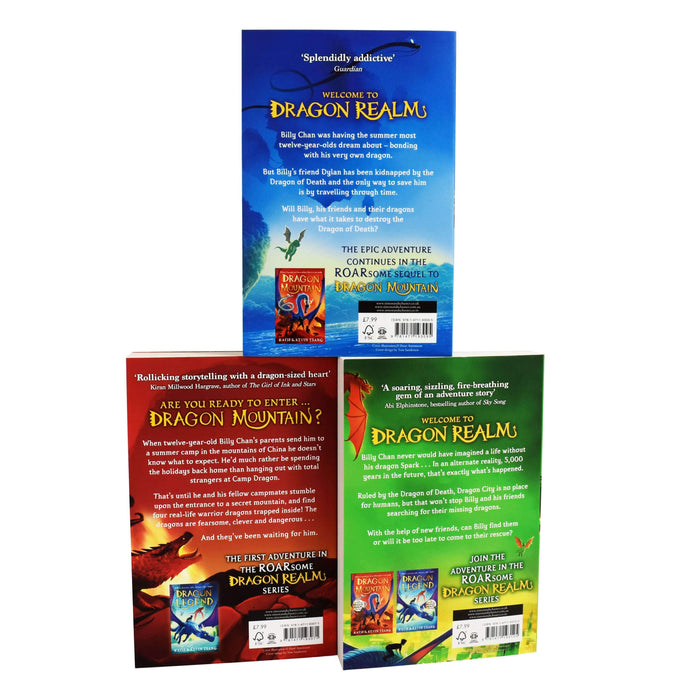 Dragon Realm Series 3 Books Collection Set By Katie Tsang & Kevin Tsang - Ages -9-14 - Paperback 9-14 Simon & Schuster
