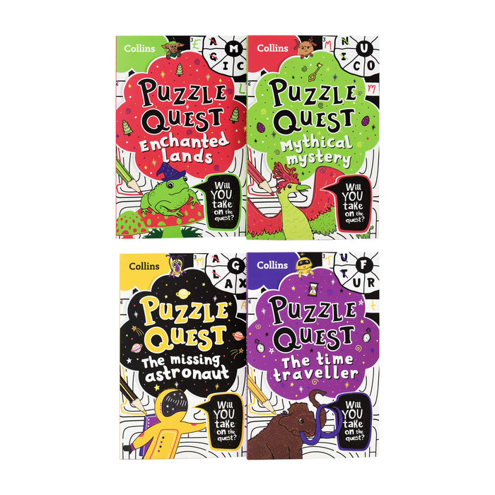 Collins Puzzle Quest 4 Books Collection Set By Kia Marie Hunt - Ages 7-9 - Paperback 7-9 Collins