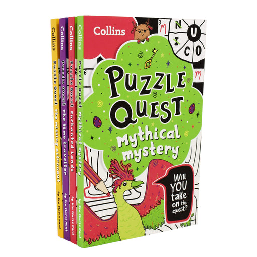 Collins Puzzle Quest 4 Books Collection Set By Kia Marie Hunt - Ages 7-9 - Paperback 7-9 Collins