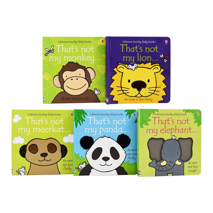That's Not My... Zoo Boxed Set (Usborne Touchy-Feely Books) 5Books - By Fiona Watt, Rachel Wells - Ages 0-5 - Hardback 0-5 Usborne