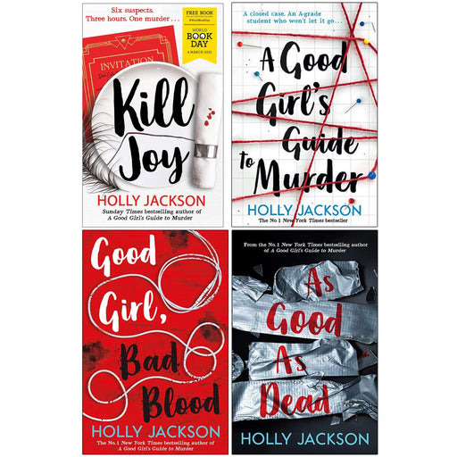 A Good Girl's Guide to Murder Series and Kill Joy A World Book Day 2021 By Holly Jackson: 4 Books Collection Set - Ages 14+ - Paperback Young Adult Electric Monkey