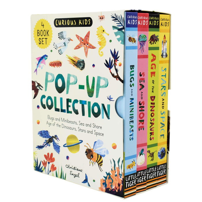 Curious Kids Pop Up Collection 4 Books Set By Christiane Engel - Ages 0-5 - Board Book 0-5 Little Tiger