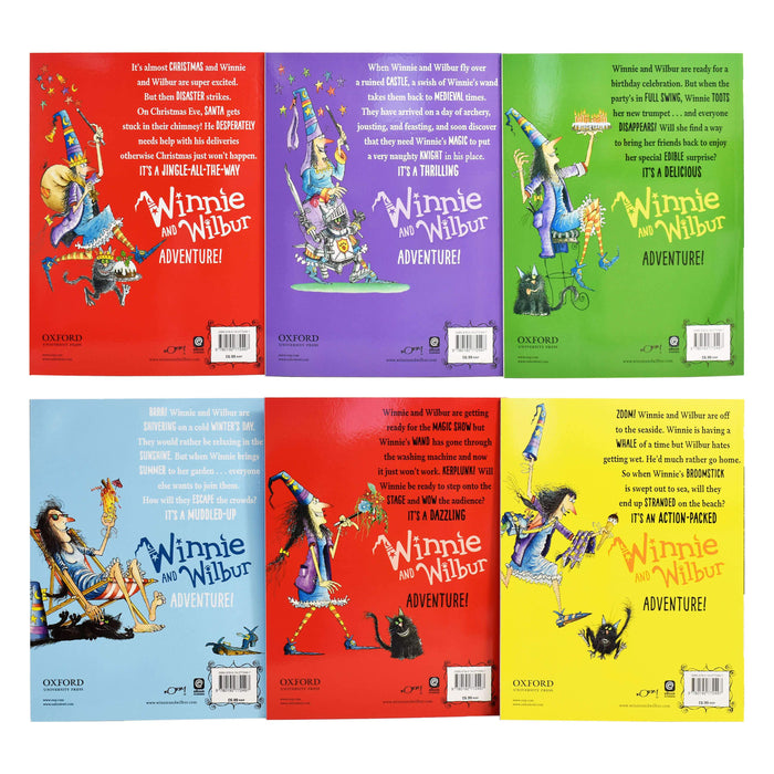 Winnie and Wilbur The Celebration Collection 6 Books with CDs by Korky Paul - Ages 5-7 - Paperback 5-7 Oxford University Press