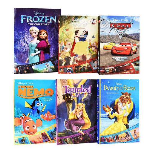Disney Cinestory Comic Collection 6 Books Set - Ages 5-7 - Paperback 5-7 Joe Books