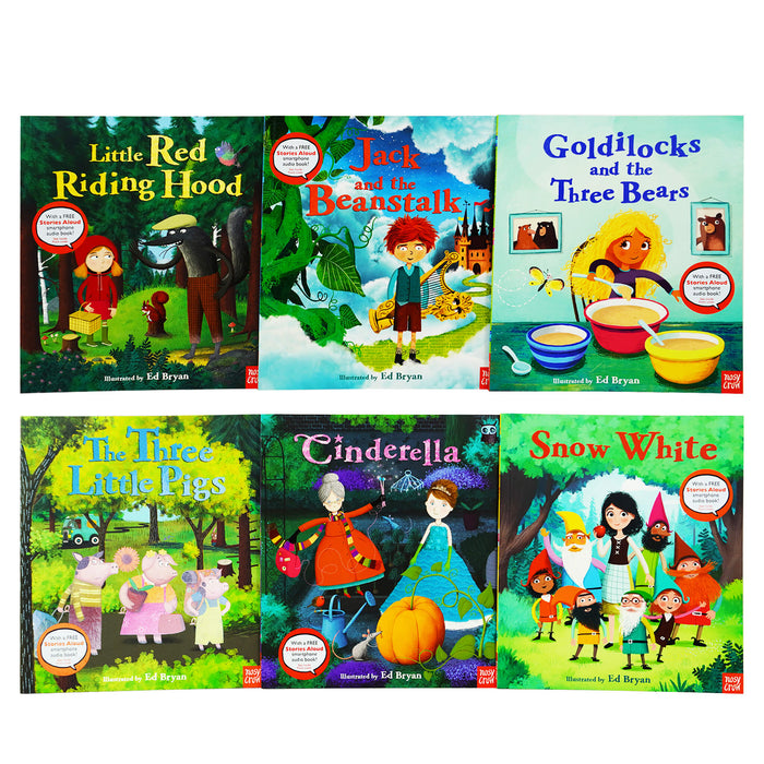 Nosy Crow Fairy Tales 6 Books Collection With Free Stories Audio Book! By Ed Bryan - Ages 3-5 - Paperback 0-5 Nosy Crow Ltd