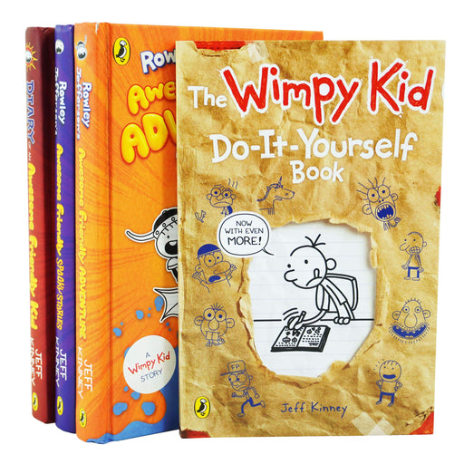 Jeff Kinney 4 Books Children's Collection Set - Ages 5-7 - Paperback/Hardback 5-7 Penguin