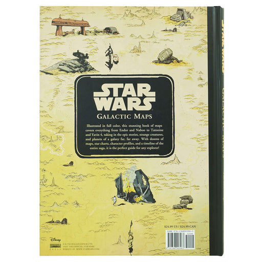 Star Wars Galactic Maps: An Illustrated Atlas of the Star Wars Universe By Tim McDonagh - Ages 7-9 - Hardback 7-9 Disney