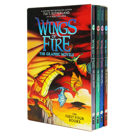 Wings of Fire The Graphic Novels 4 Books Collection Box Set By Tui T. Sutherland - Ages 9-14 - Paperback 9-14 Scholastic