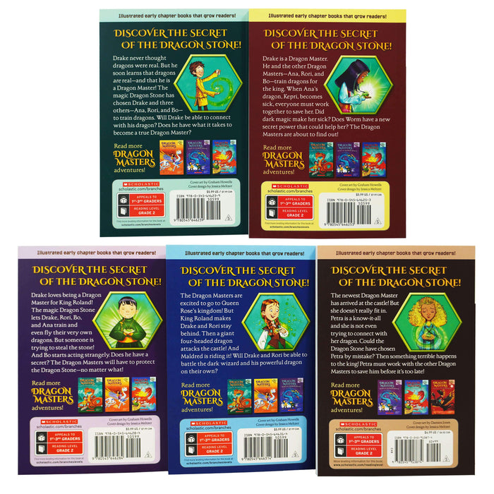 Dragon Masters Series Books 1-5 Collection By Tracey West - Ages 7-9 - Paperback 7-9 Scholastic