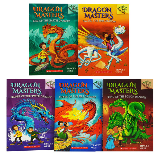 Dragon Masters Series Books 1-5 Collection By Tracey West - Ages 7-9 - Paperback 7-9 Scholastic