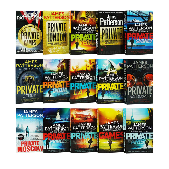 James Patterson Private Series 1-15 Books Collection Set - Young Adult - Paperback Young Adult Arrow