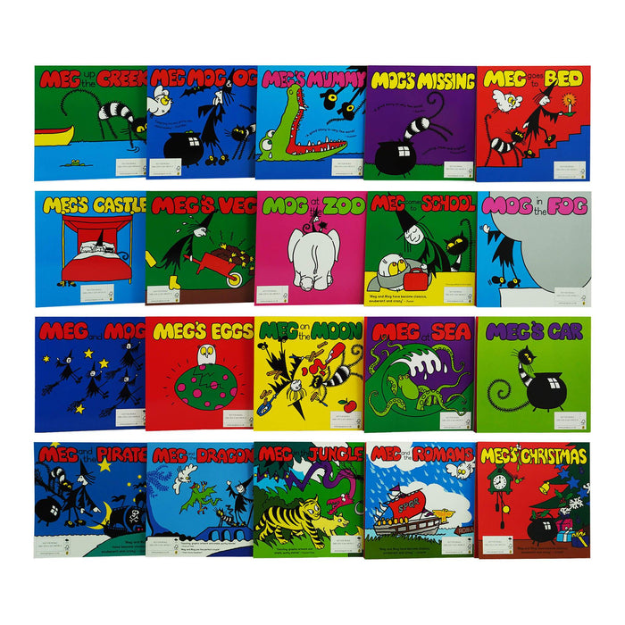 MEG & MOG The Complete Collection 20 Books Box By Helen Nicoll & Jan Pienkowski - Ages 5-7 - Paperback 5-7 Penguin