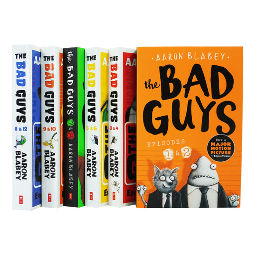 The Bad Guys by Aaron Blabey: Episodes 1-12 Collection 6 Books Set - Ages 7-9 - Paperback 7-9 Scholastic