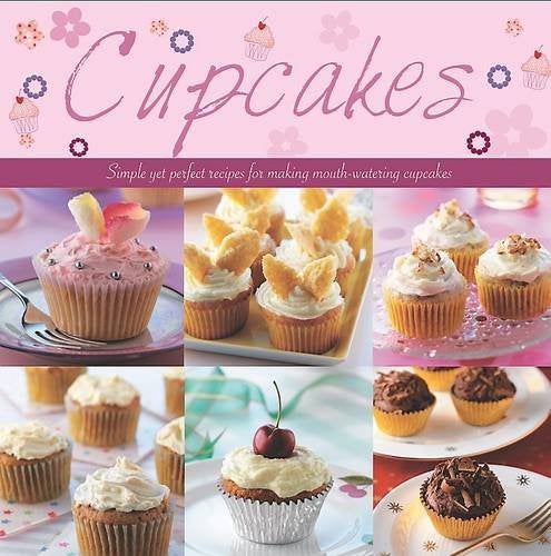 Cupcakes recipe book with cupcake cases & 4 measuring spoons - Paperback Cooking Book Parragon Book