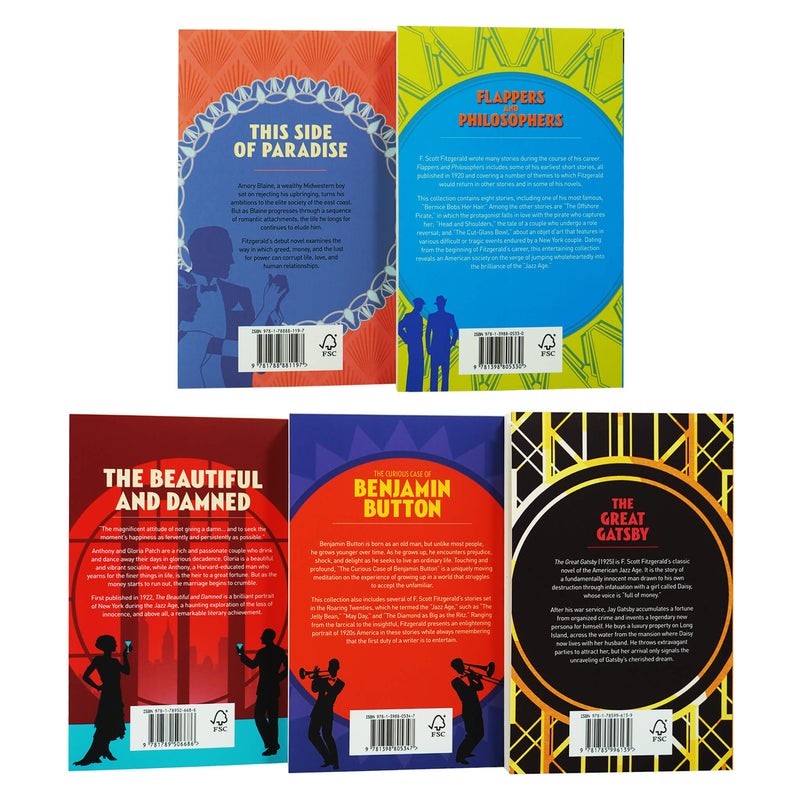 The Classic F. Scott Fitzgerald Collection 5 Books Box Set - Ages 14+ - Paperback Adult Arcturus Publishing