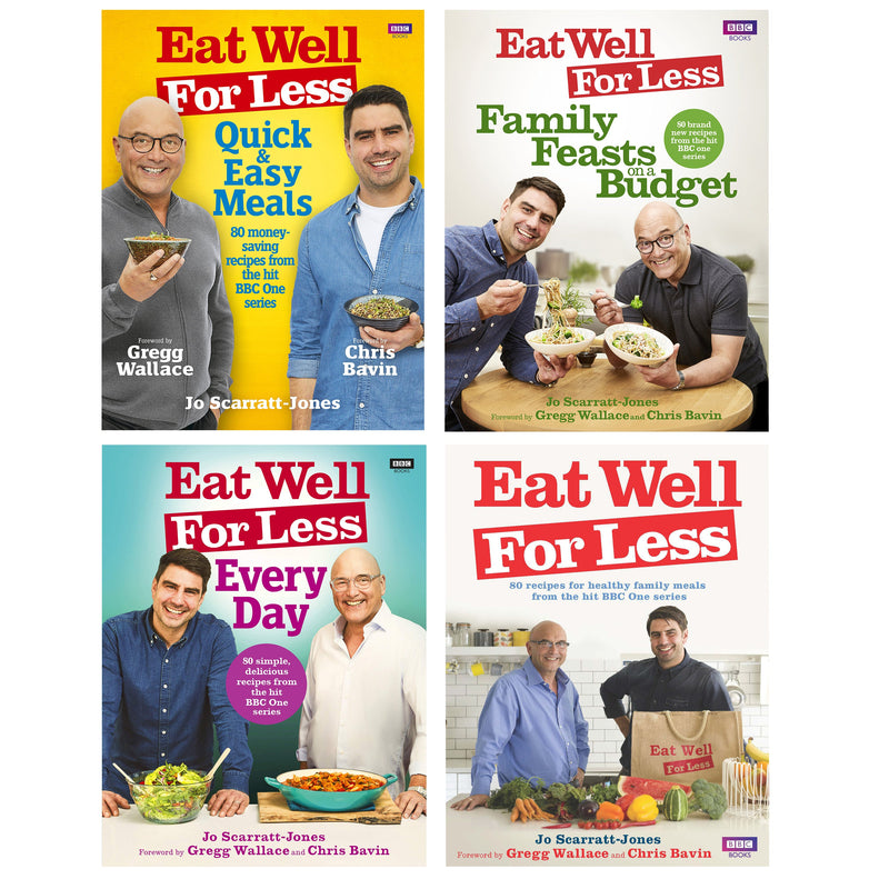 Eat Well For Less Collection 4 Books Set By Jo Scarratt-Jones - Paperback Cooking Book BBC Books