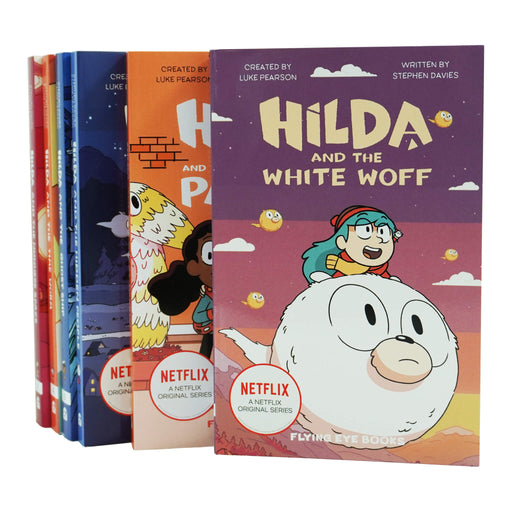 Hilda Netflix Original Series 6 Books Set Collection By Stephen Davies & Luke Pearson - Ages 7-10 - Paperback 7-9 Flying Eye Books