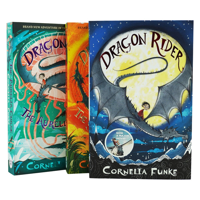 Dragon Rider 3 Books Collection Set By Cornelia Funke - Ages 9-14 - Paperback 9-14 Chicken House Ltd
