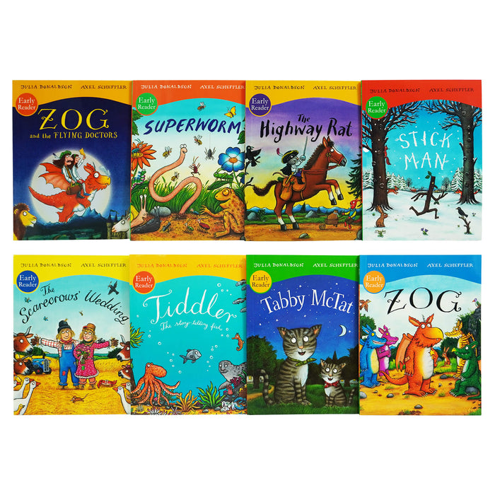 Julia Donaldson and Axel Scheffler Early Readers 8 Books Collection Set - Ages 4+ - Paperback 5-7 Alison Green Books