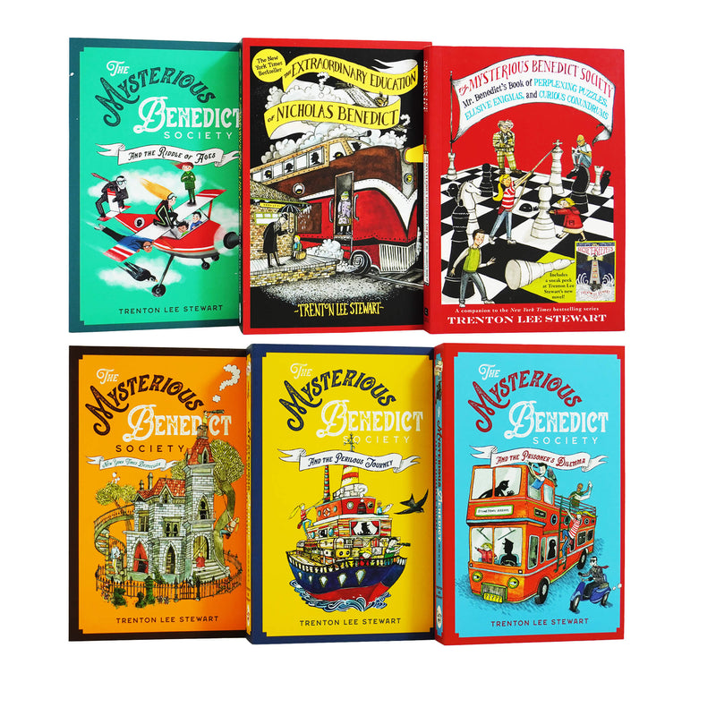 The Mysterious Benedict Society Complete Series 6 Books Collection by Trenton Lee Stewart - Age 8-14 - Paperback 9-14 Chicken House Ltd