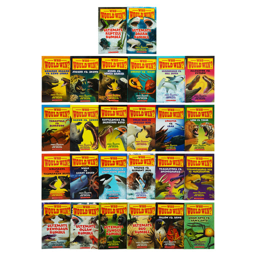 Who Would Win? Complete Series 26 Books Set By Jerry Pallotta - Ages 7+ - Paperback 7-9 Scholastic