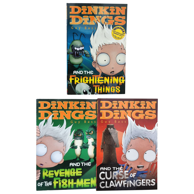 Dinkin Dings 3 Books Collection Set By Guy Bass - Ages 9-14 - Paperback 9-14 Stripes
