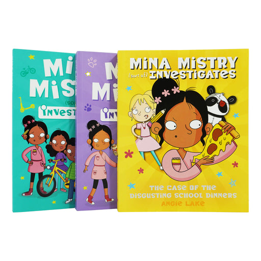 Mina Mistry Sort Of Investigates Series 3 Books Collection Set By Angie Lake - Ages 7-9 - Paperback 7-9 Sweet Cherry Publishing