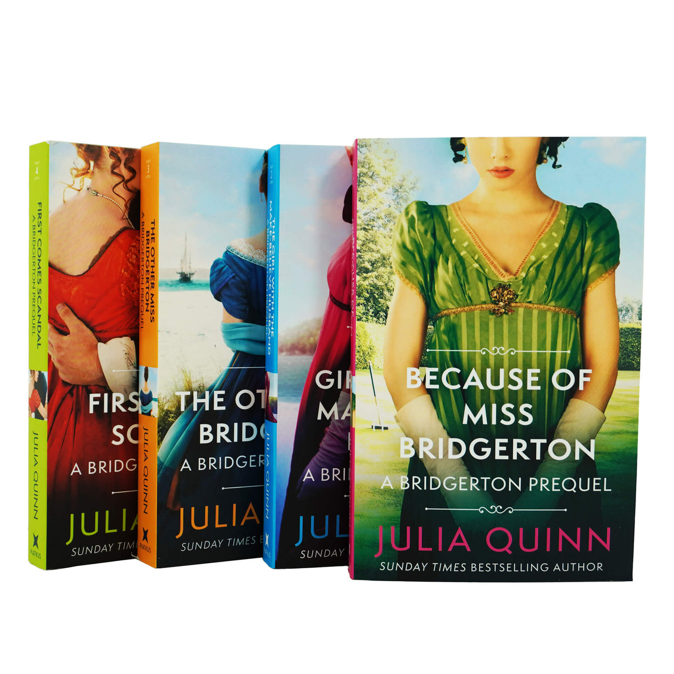 A Bridgerton Prequel Series 4 Books Collection Set by Julia Quinn - Adult - Paperback Adult Piatkus Books