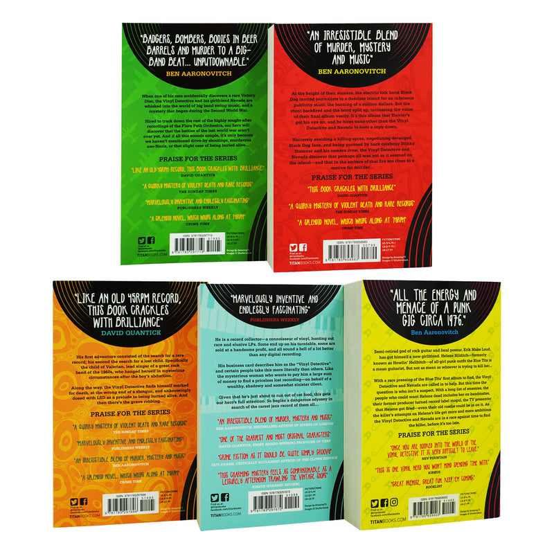 The Vinyl Detective Series 5 Books Collection Set By Andrew Cartmel - Ages 14-16 - Paperback Young Adult Titan Books Ltd