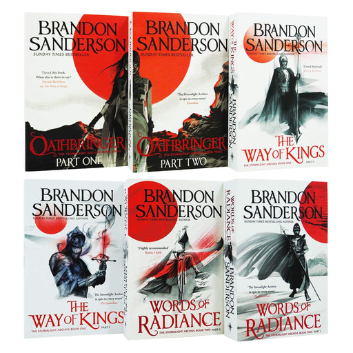 Brandon Sanderson Collection Stormlight Archive Series 4 Books Set Way of  Kings