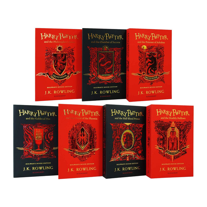 Harry Potter: Hogwarts House Editions - Gryffindor 7 Books Box Set by J.K. Rowling - Ages 9+ - Paperback 9-14 Bloomsbury Publishing PLC