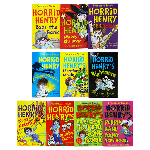 Horrid Henry's Totally Terrible Collection 10 Books Box Set by Francesca Simon - Ages 6-11 - Paperback 7-9 Orion Publishing Co
