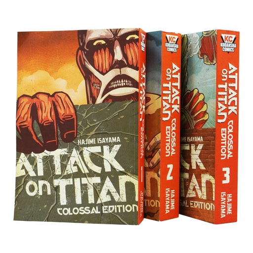 Attack on Titan: Colossal Edition Books 1-3 Collection Set By Hajime Isayama - Ages 16+ - Paperback Graphic Novels Kodansha