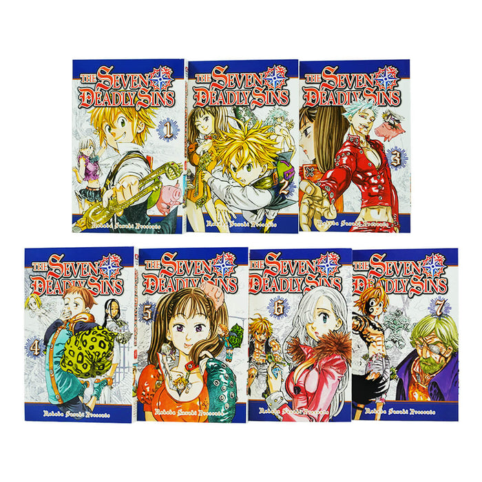 The Seven Deadly Sins Season 1 Part 1 7 Books Box Set By Nakaba Suzuki - Ages 13+ - Paperback Graphic Novels Kodansha America, Inc