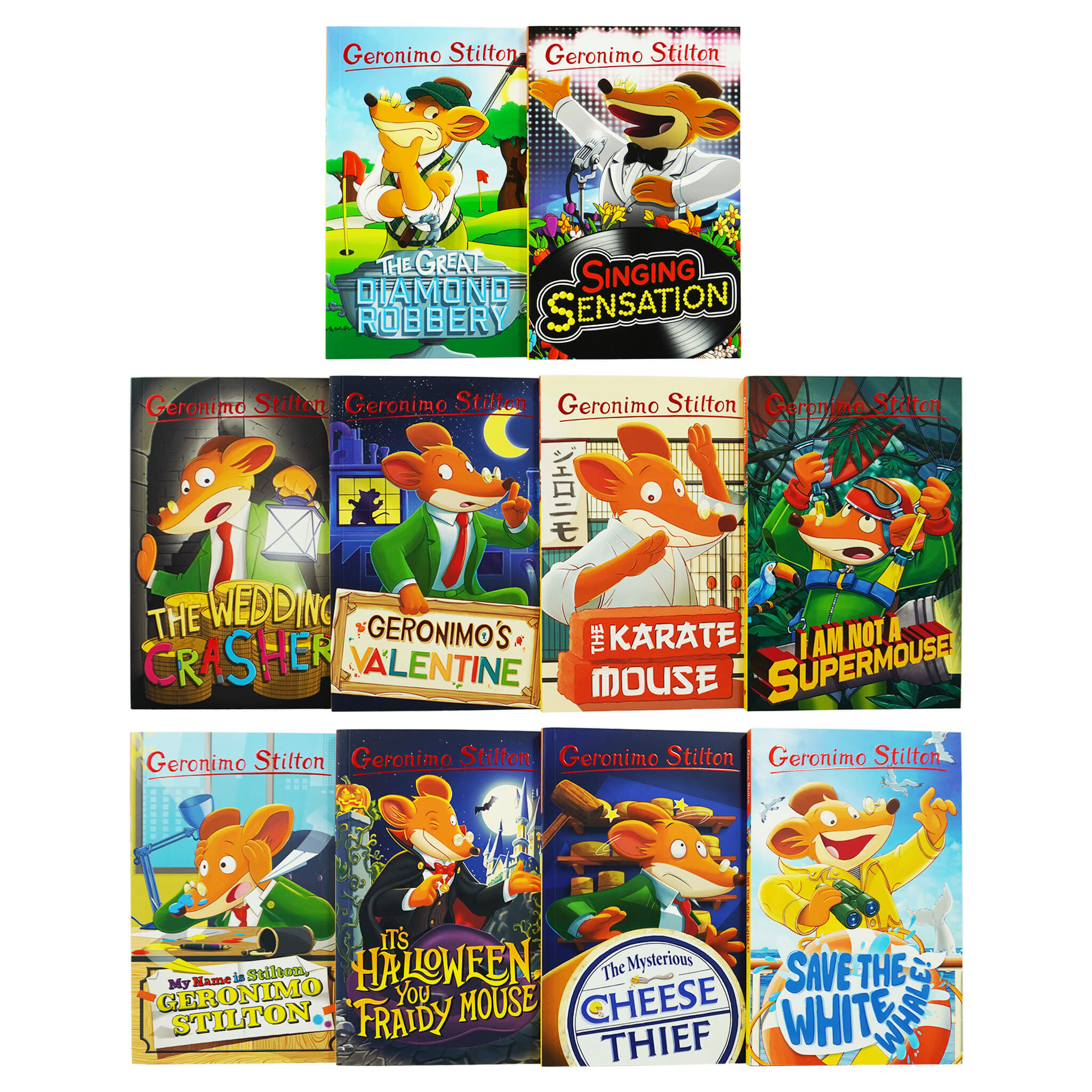 Geronimo Stilton The 10 Book Collection (Series 5) Box Set - Ages