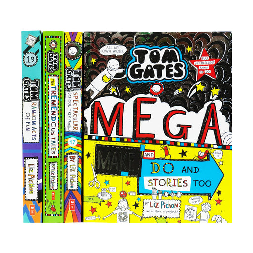 Tom Gates Series 4 Books Collection (16 to 19) By Liz Pichon - Ages 7-12 - Paperback 7-9 Scholastic