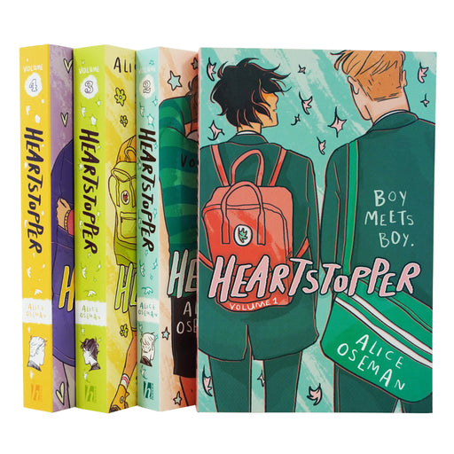Heartstopper by Alice Oseman Volume 1-4 Books Collection Set - Ages 13+ - Paperback Graphic Novels Hodder Children’s Books