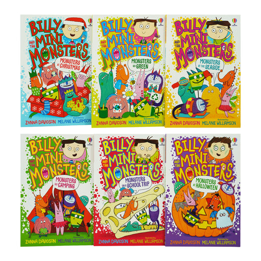 Billy and the Mini Monsters Series 2 (7-12) Collection 6 Books Set by Zanna Davidson - Ages 5-9 - Paperback 5-7 Usborne Publishing Ltd