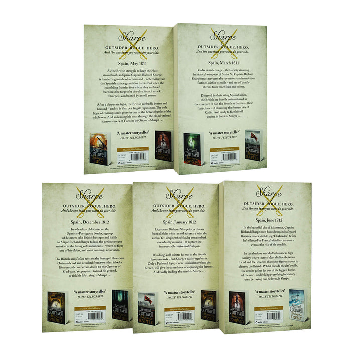 Sharpe by Bernard Cornwell: Books 11-15 Collection Set - Fiction - Paperback Fiction HarperCollins Publishers