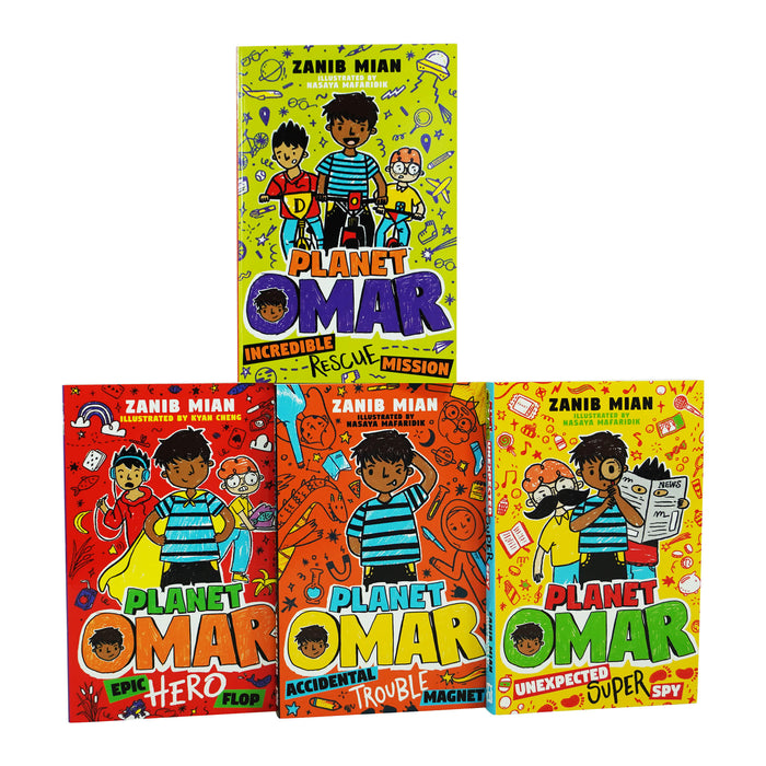 Planet Omar 4 Books Collection Set By Zanib Mian - Ages 7-11 - Paperback 7-9 Hodder Children’s Books