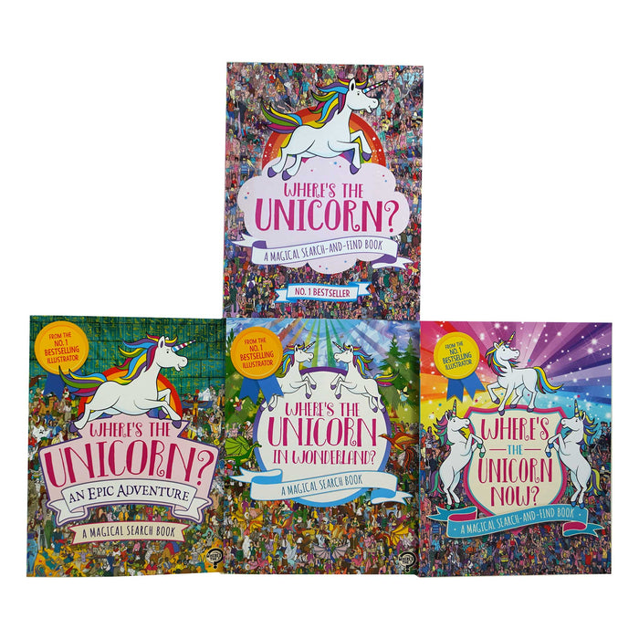 Where's the Unicorn? A Magical Search and Find Activity 4 Books Set - Ages 4-9 - Paperback 5-7 Michael O'Mara Books Ltd