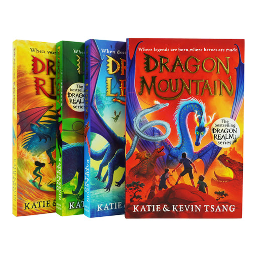 Dragon Realm Series 4 Books Collection Set By Katie & Kevin Tsang - Ages 7+ - Paperback 9-14 Simon & Schuster